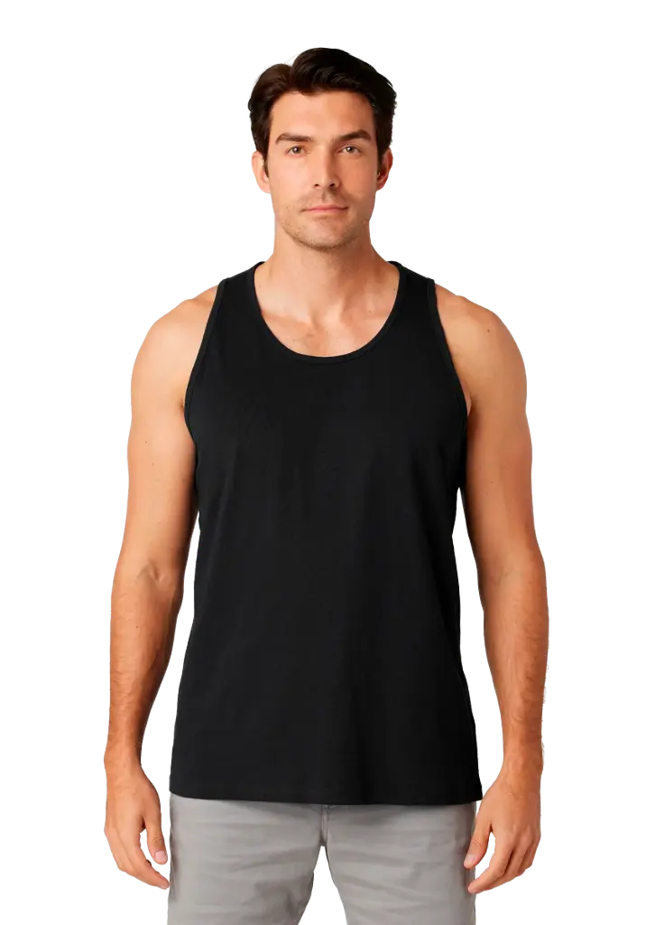Men's Premium Tank Top 5.5 oz (XS, Black)