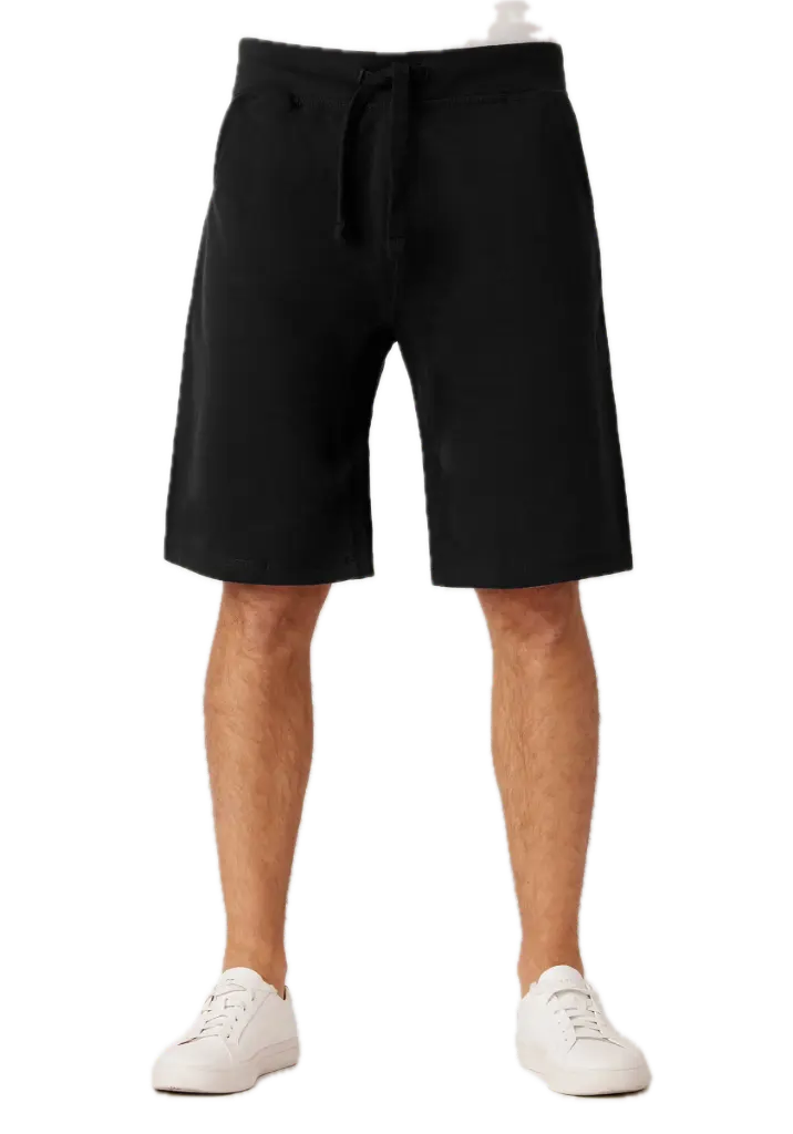 Unisex Premium Short Waistband 8.5 oz (S, Black)