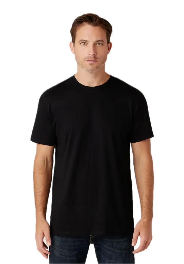 Men's Tubular T-Shirt 4.3 oz (S, Black)