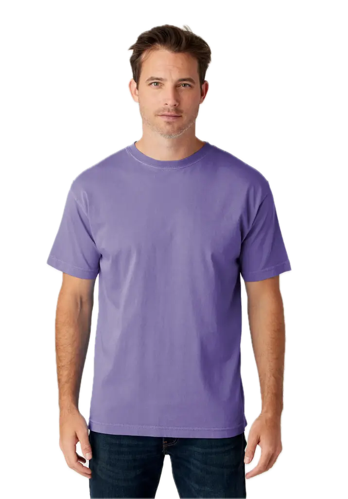 Unisex Garment Dye Short Sleeve 5.5 oz (XS, Purple Haze)