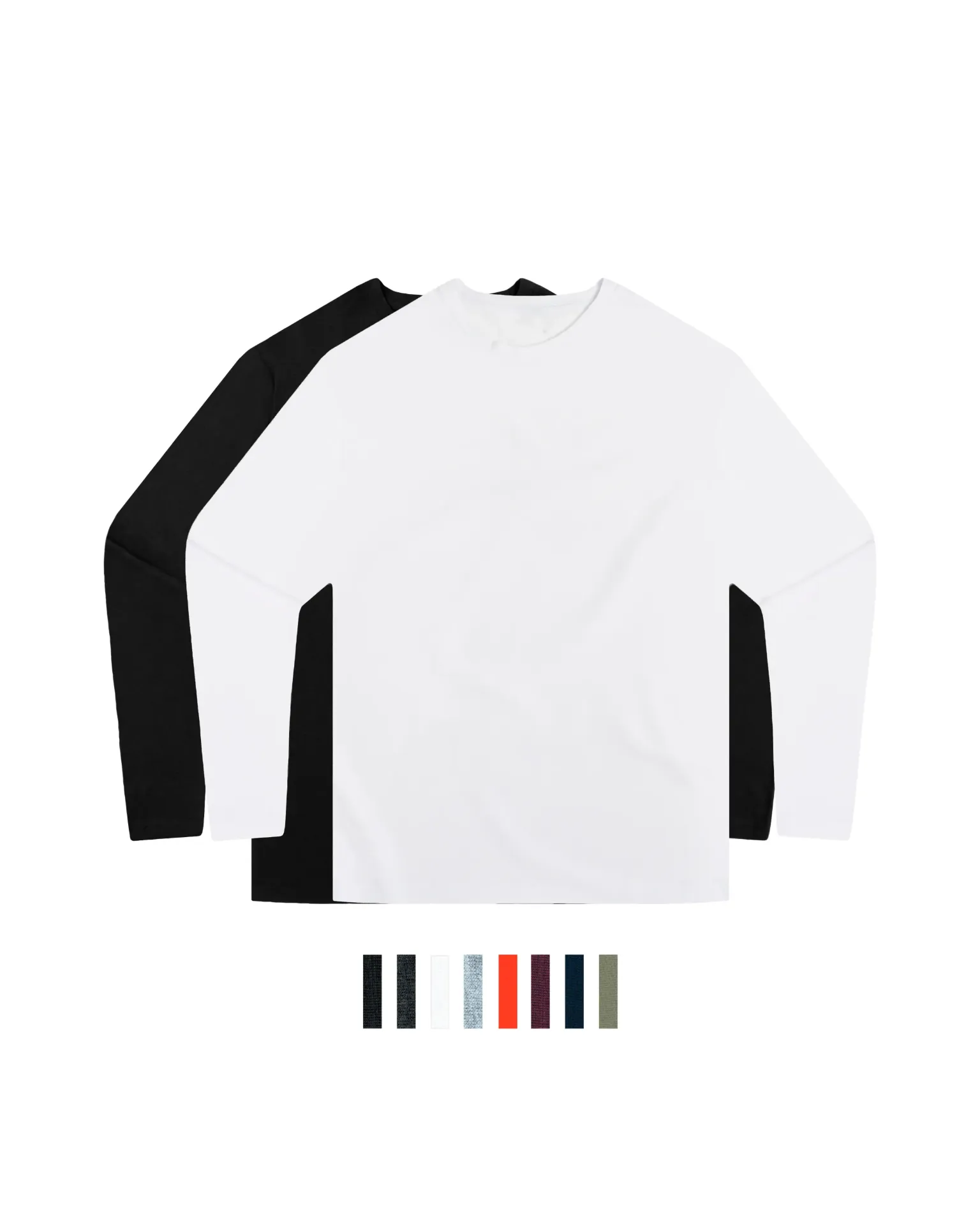 Mens Long Sleeve T-Shirt 4.3 oz (Black, S)