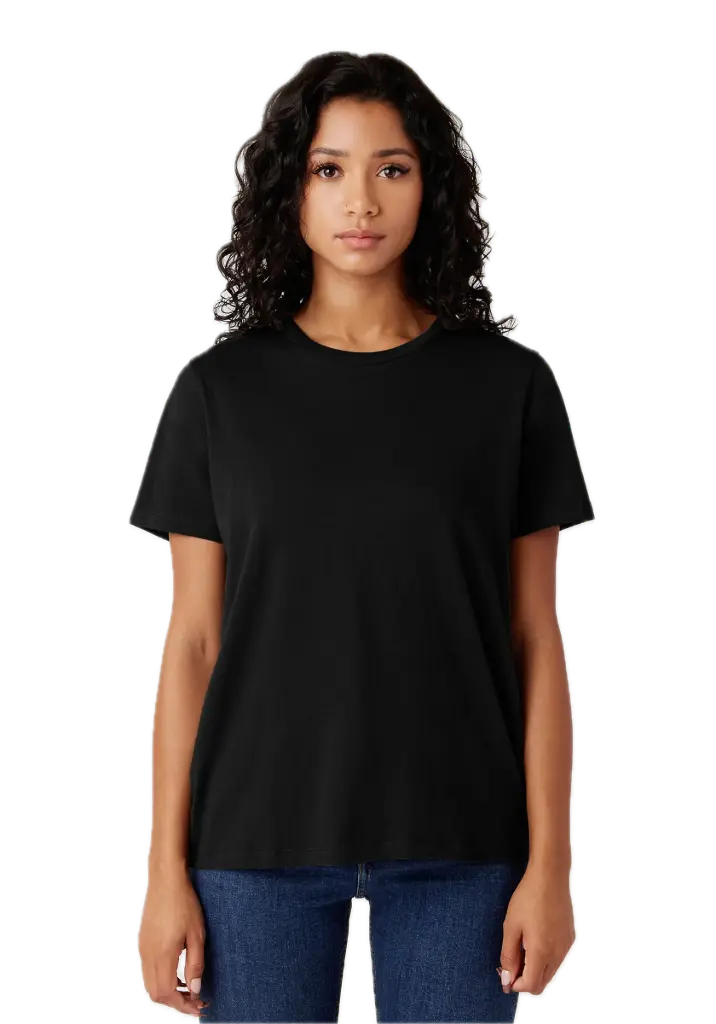 Women's Boyfriend Tee 4.3 oz (Black, XS)